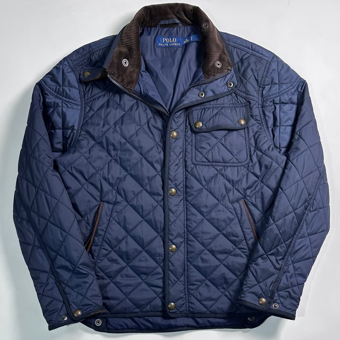 폴로 랄프로렌 네이비 3포켓 퀼팅 자켓 상품이미지1
