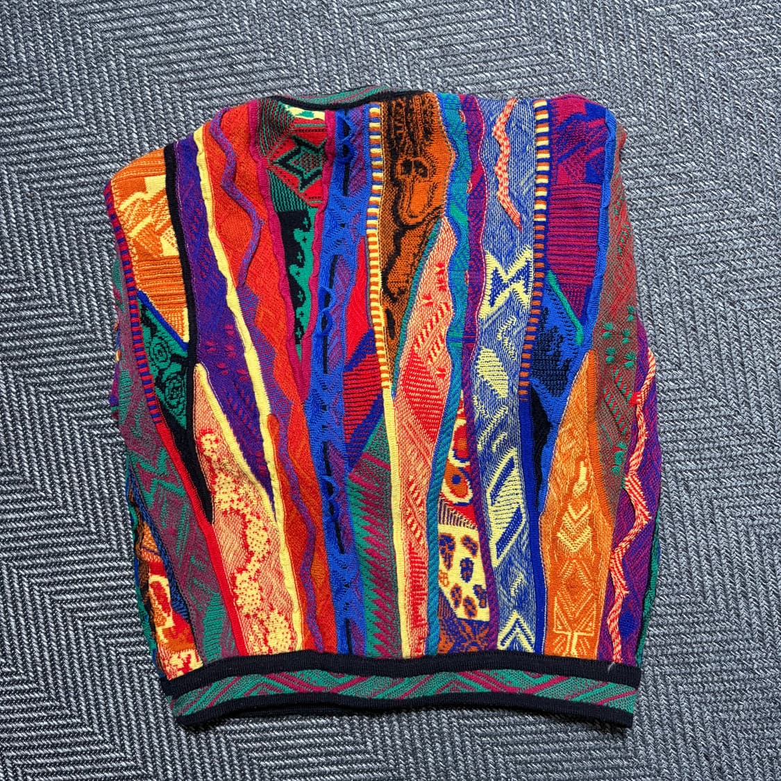 칼로알베르토 멀티컬러 패턴 니트 가디건(M) 상품이미지2