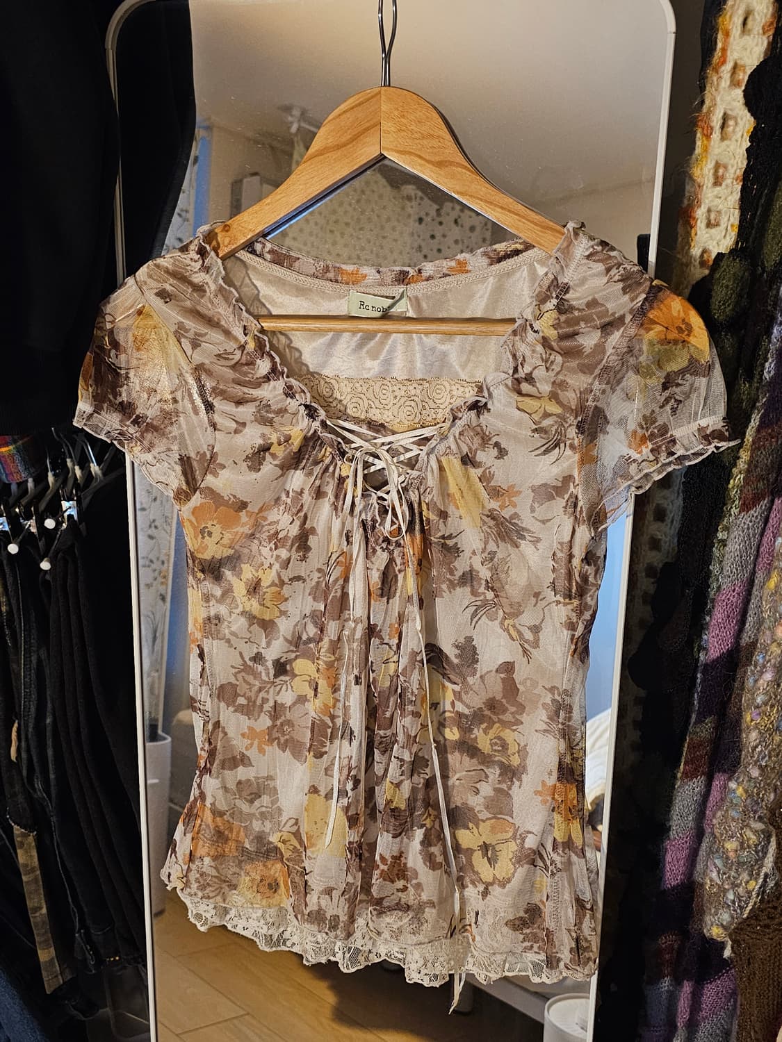 모리걸 페어리 잔꽃 블라우스 상품이미지1