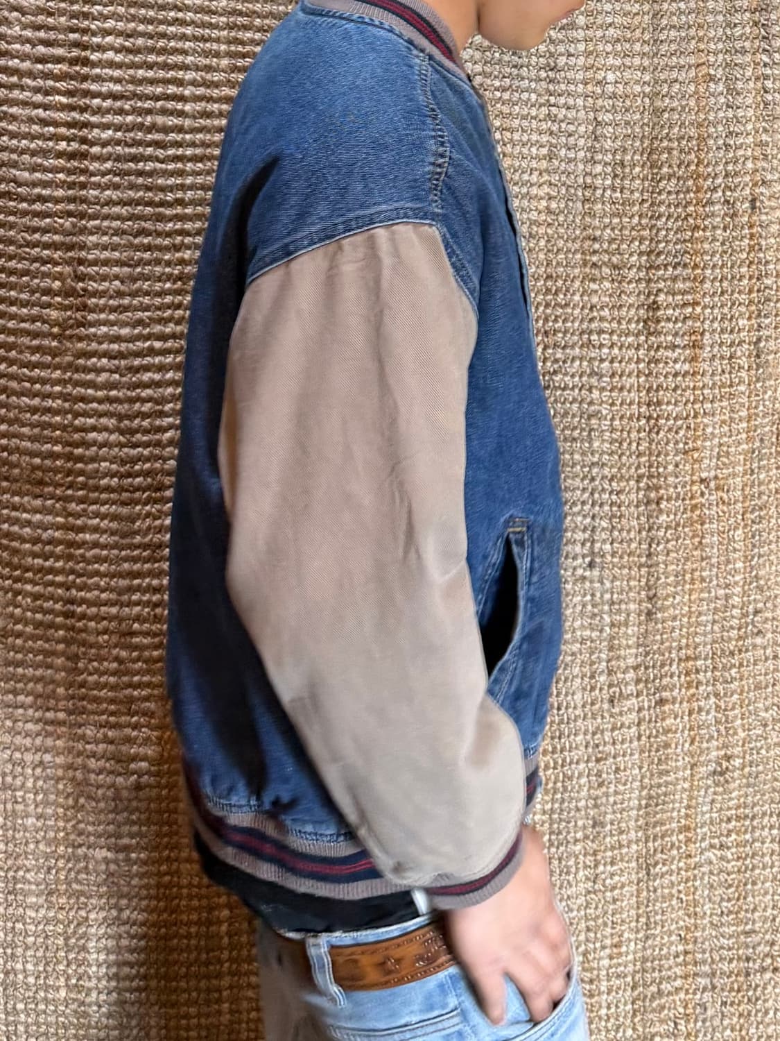 빈티지 데님 바시티 상품이미지2