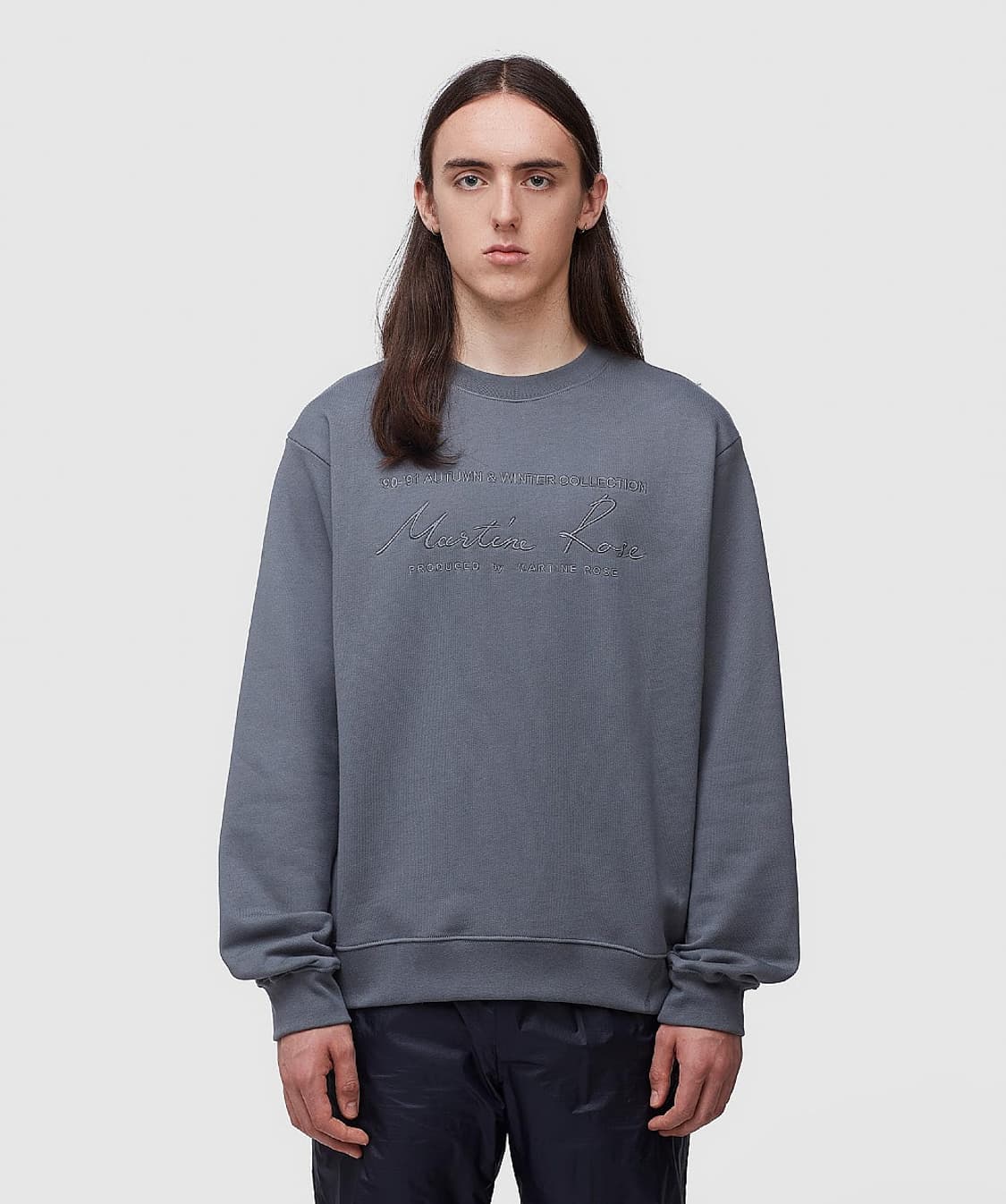 마틴로즈 자수 로고 맨투맨 m 상품이미지4