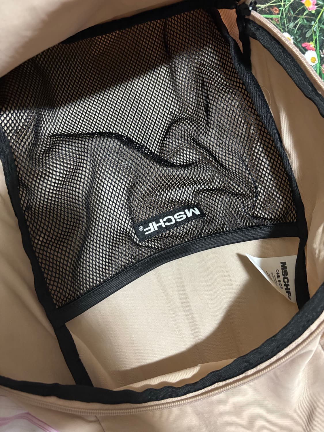 미스치프 롬버스 백팩 베이지 상품이미지3