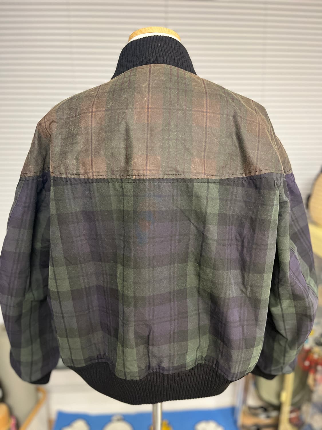 AIE CPS 왁스드 타탄체크 자켓 M 상품이미지6