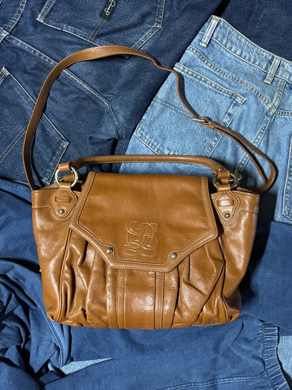 vintage louis quatorez leather bag 상품이미지1