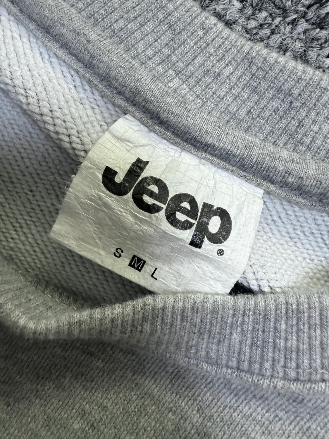 JEEP 빅로고 그레이 맨투맨 M 상품이미지2