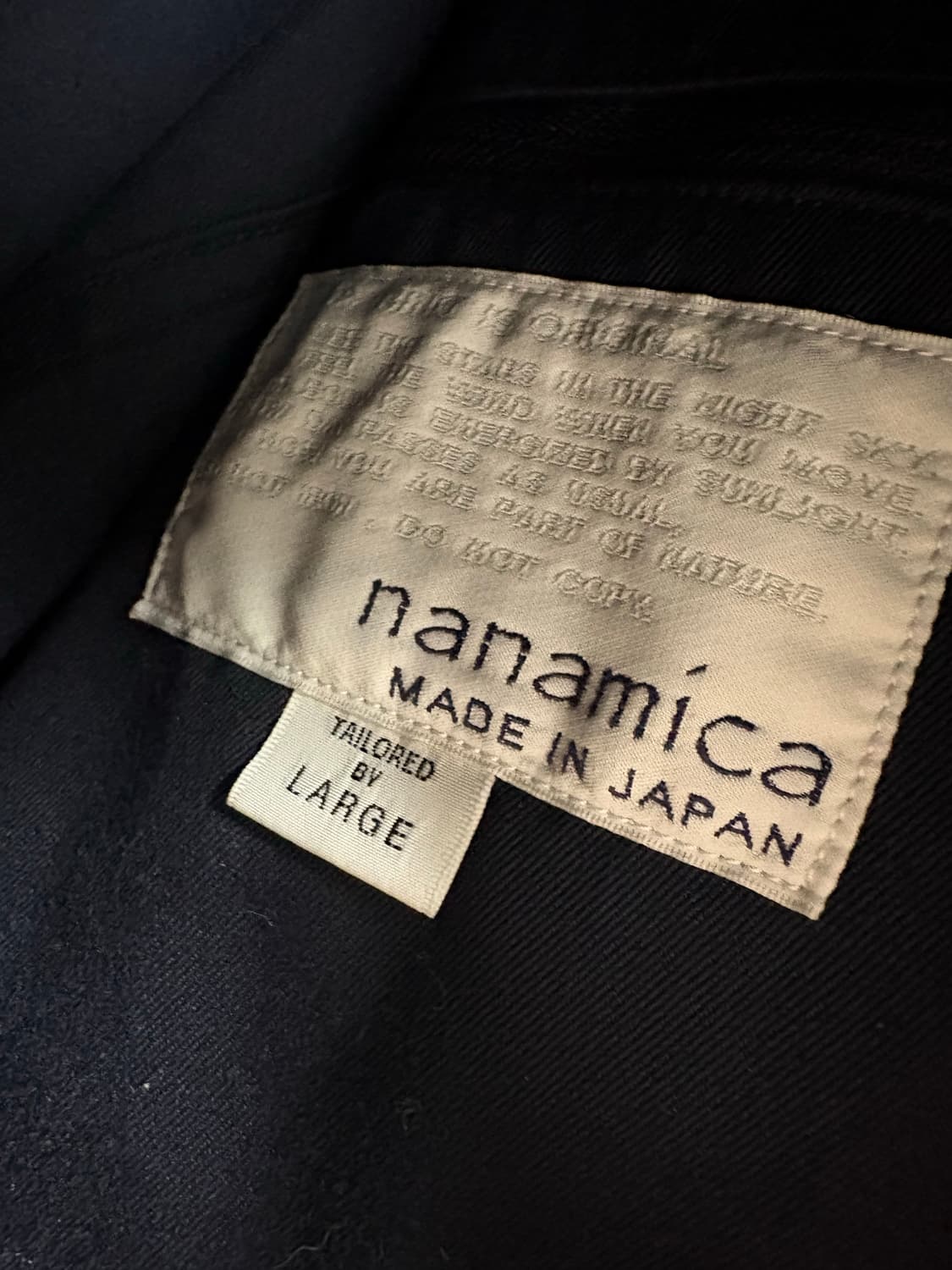 나나미카 치노자켓 네이비 L 상품이미지2