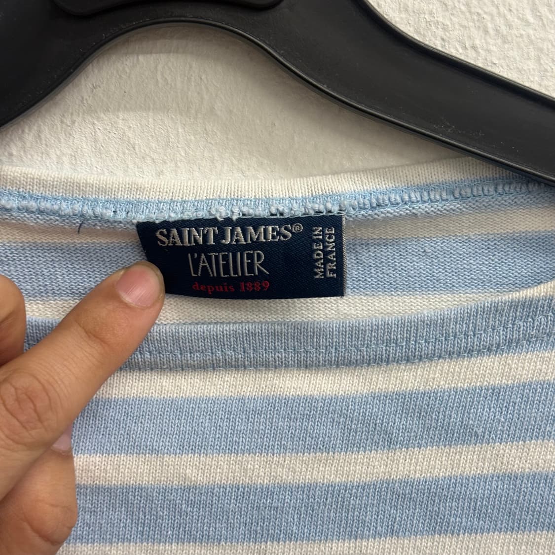 세인트제임스 마린 스트라이프 티셔츠 (32, XS) 상품이미지2