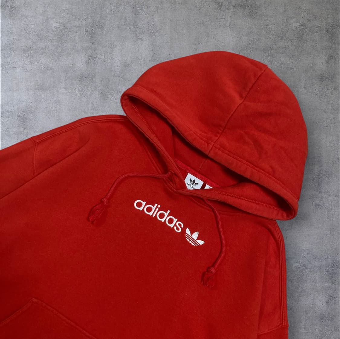 아디다스 스펠아웃 센터 로고 오렌지 후드티 상품이미지2