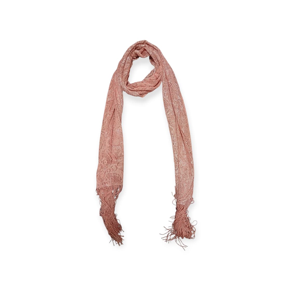 모리걸 짙은 주황 반짝이 수술 스카프 상품이미지1