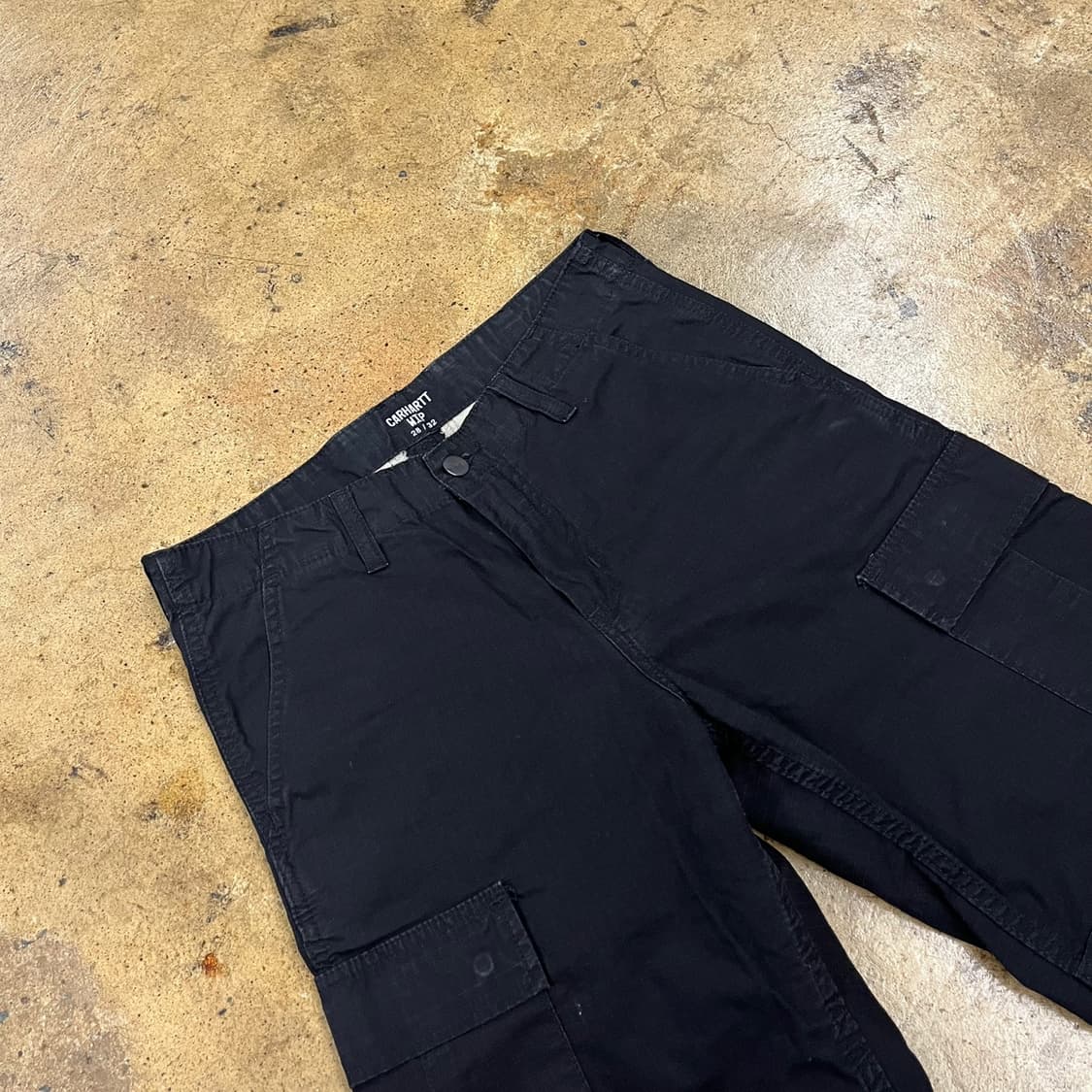 [정품] 칼하트 WIP 블랙 카고 바지 b14 상품이미지1