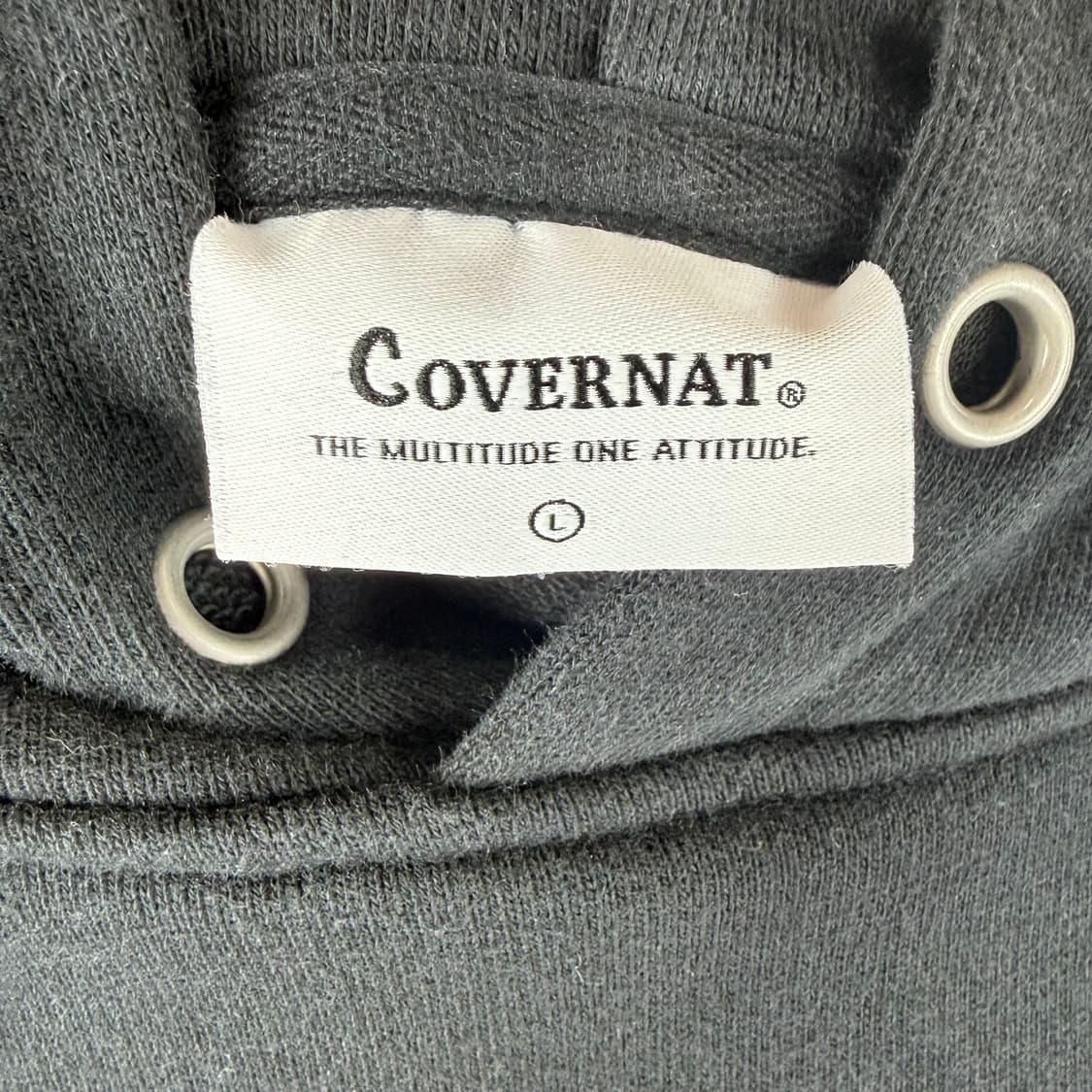 (L) 커버낫 C로고 후드 티 블랙 상품이미지5