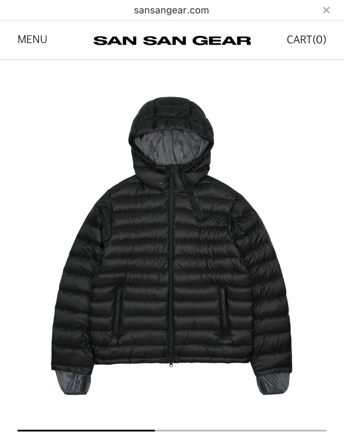 [1]산산기어 푸퍼 경량패딩 - 25FW 상품이미지1