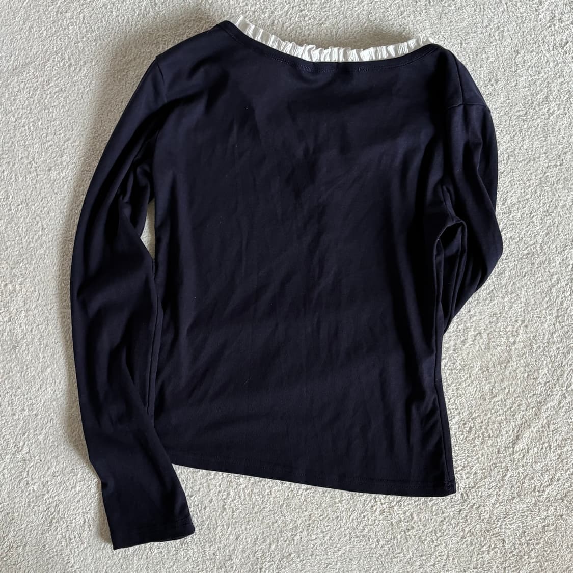 빈티지 네이비 레이스포인트 이너 탑 상품이미지6