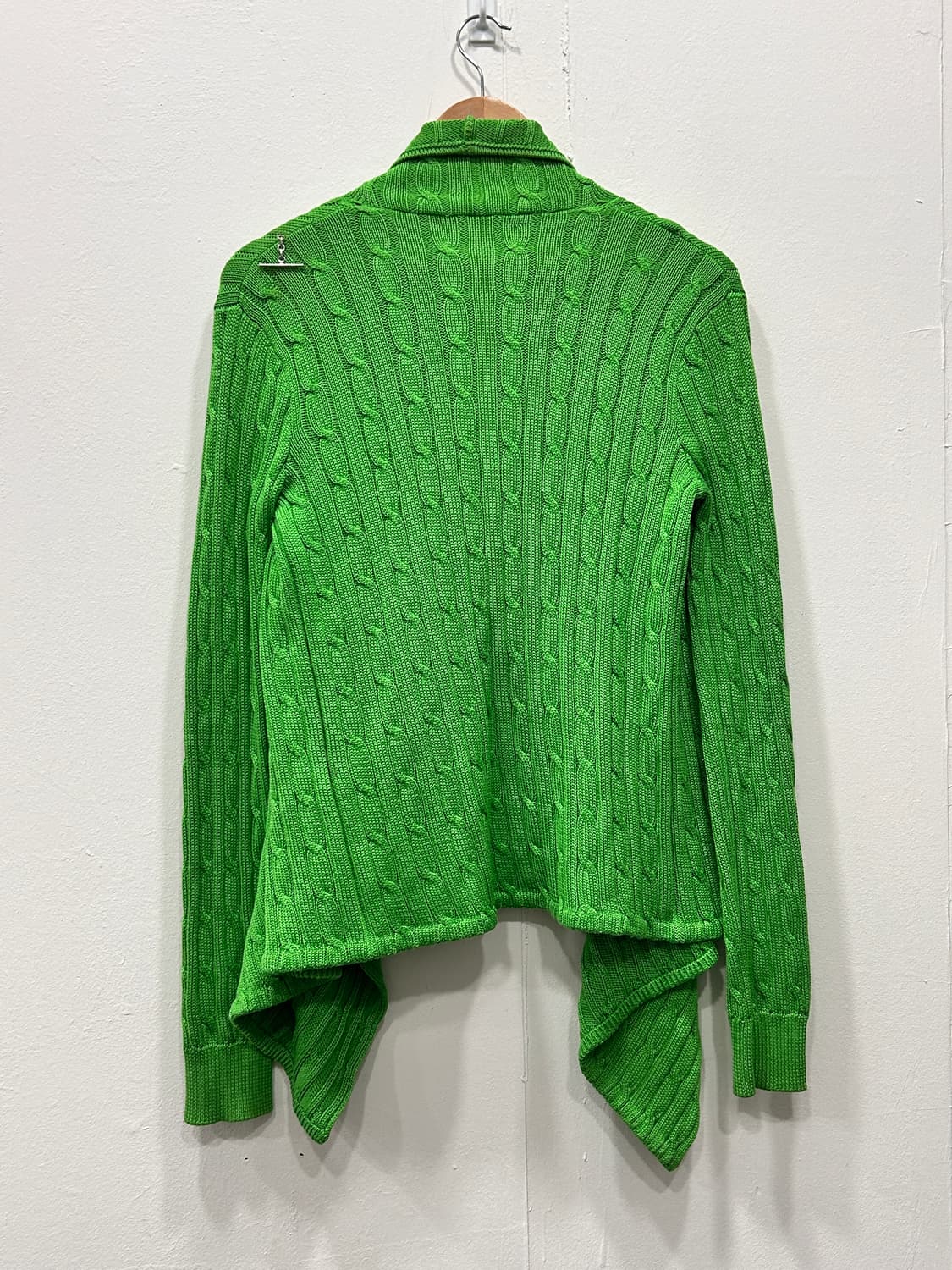 폴로랄프로렌 케이프 니트 가디건 M 그린 상품이미지5