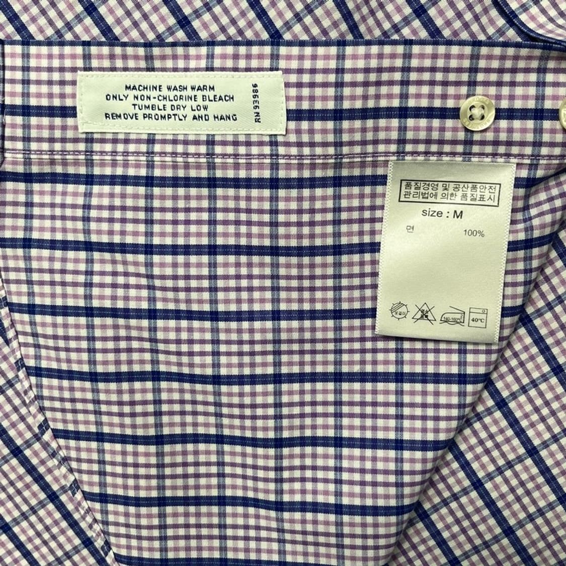 BROOKS BROTHERS 체크 셔츠 M 상품이미지5