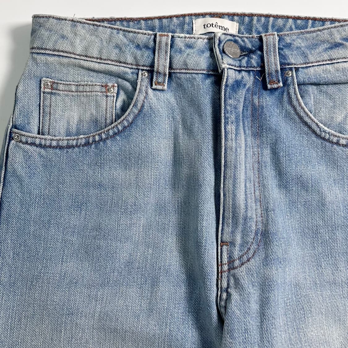 토템 플레어 핏 연청 팬츠  상품이미지3