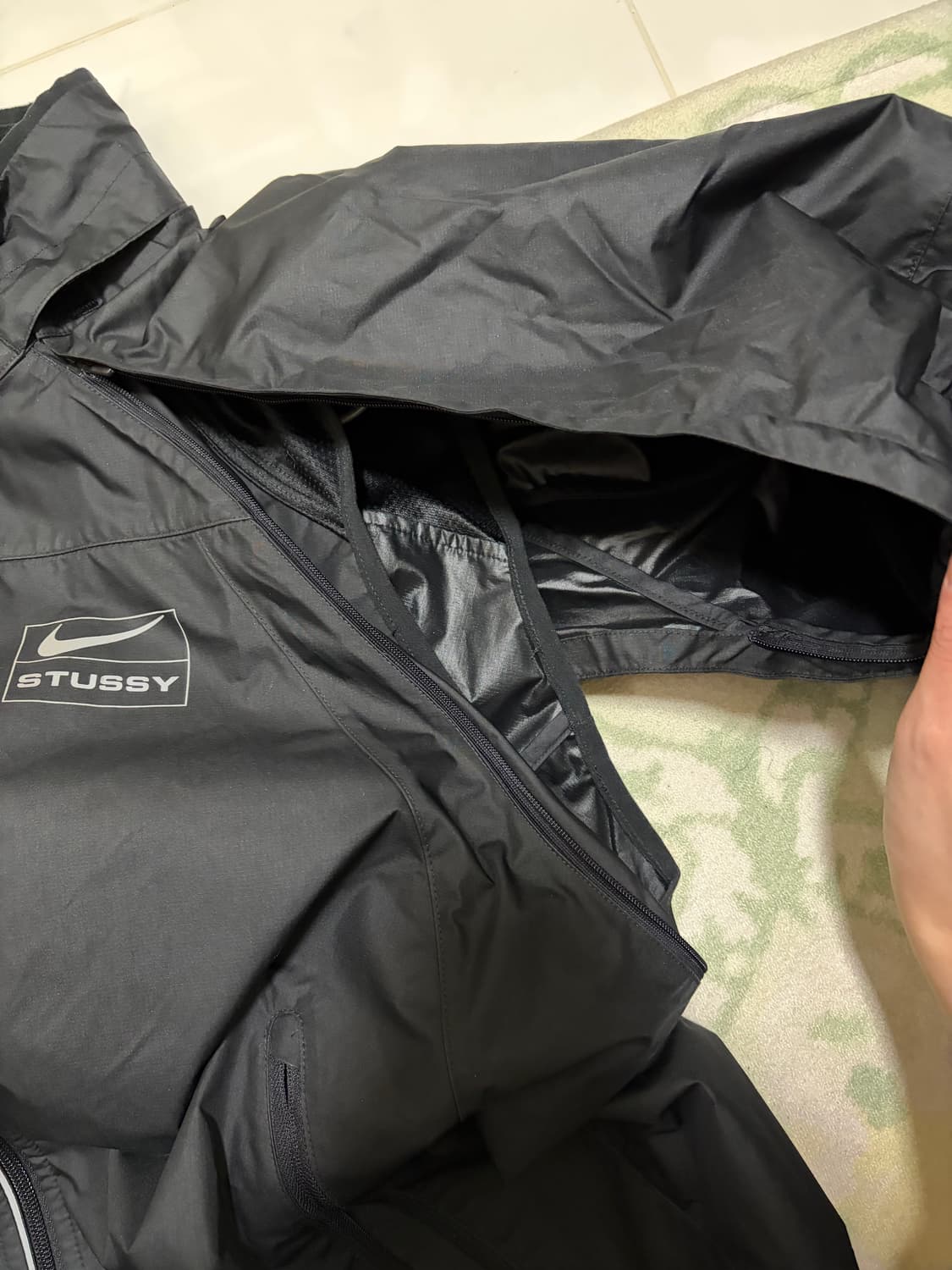 나이키 x 스투시 NRG FL 스톰핏 자켓 블랙 (L) 상품이미지6