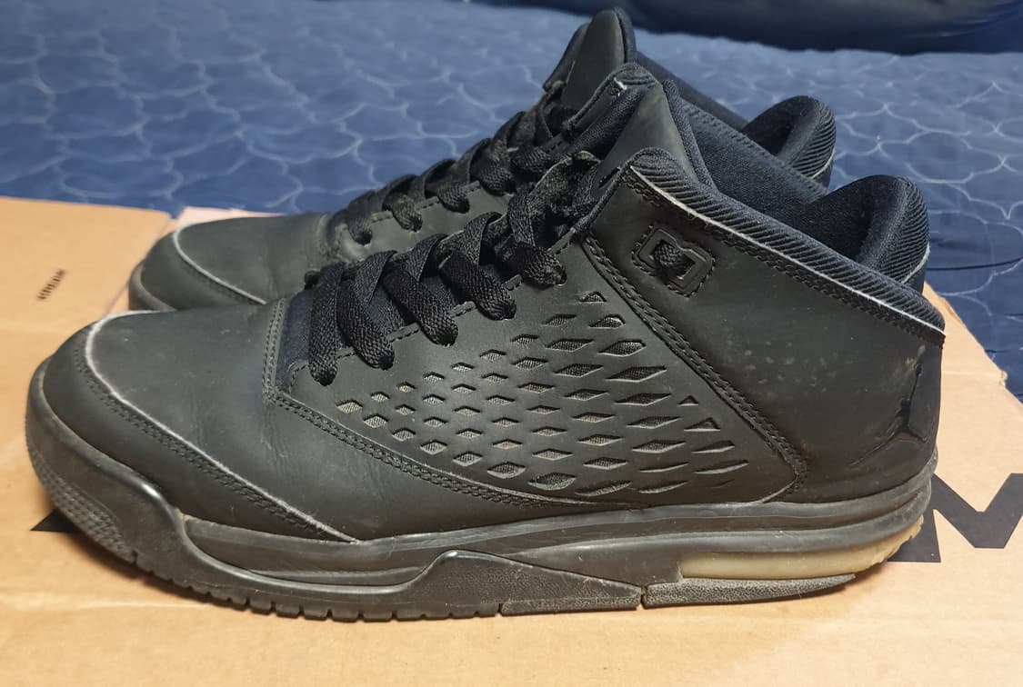 나이키 조던 플라이트 오리진4 스니커즈 올블랙 (245) 상품이미지2