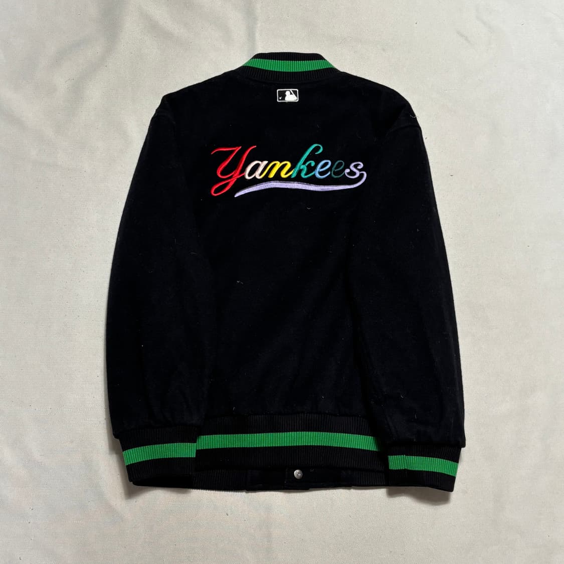 M MLB 뉴욕 양키스 울 솔리드 레인보우 자켓 상품이미지3