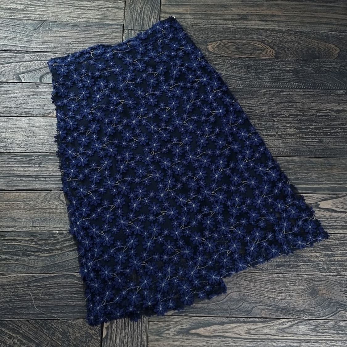 [안나수이] 플라워 패턴 로우라이즈 빈티지 롱 스커트 P01391 상품이미지1