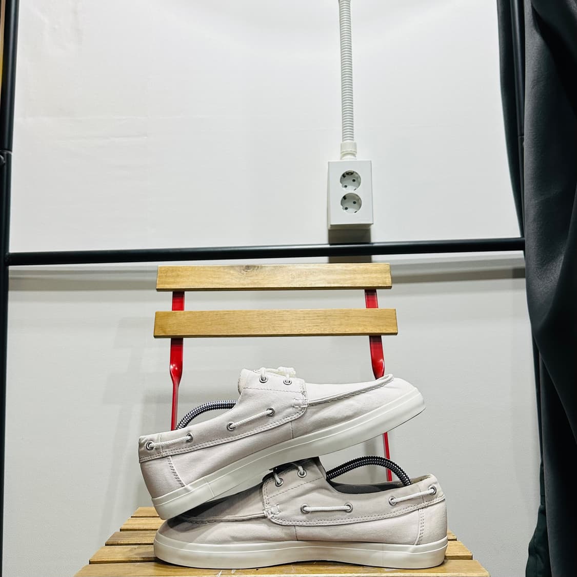 275) 팀버랜드 로퍼 남성 남자 스니커즈 보트 슈즈 화이트 캔버스 상품이미지7