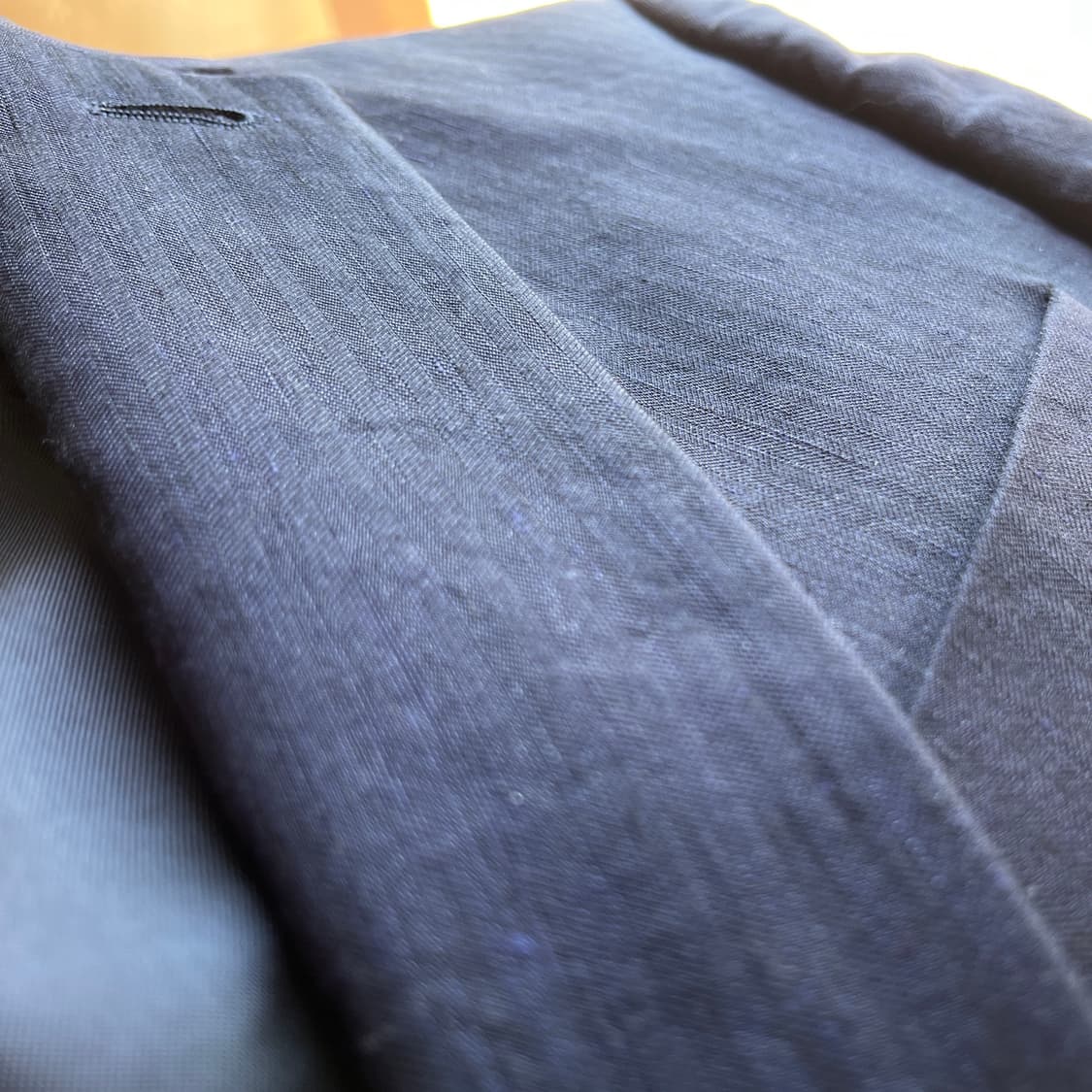 Dries Van Noten 린넨 코튼 셋업 테일러드 네이비 상품이미지9