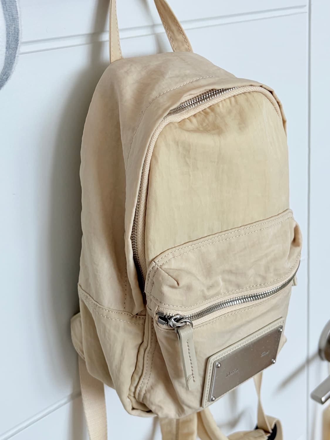 마뗑킴 베이비 카고 올데이 미니백팩 베이지 상품이미지4