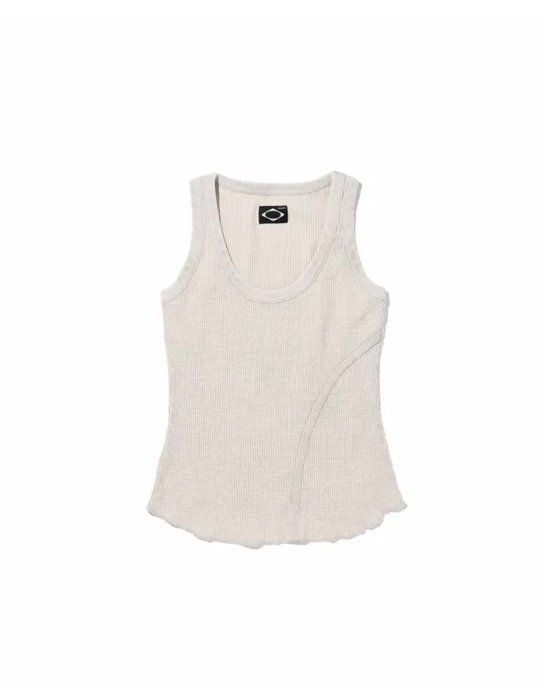 미스치프 레이어드 와플 후드 세트 블리치드 베이지 상품이미지3