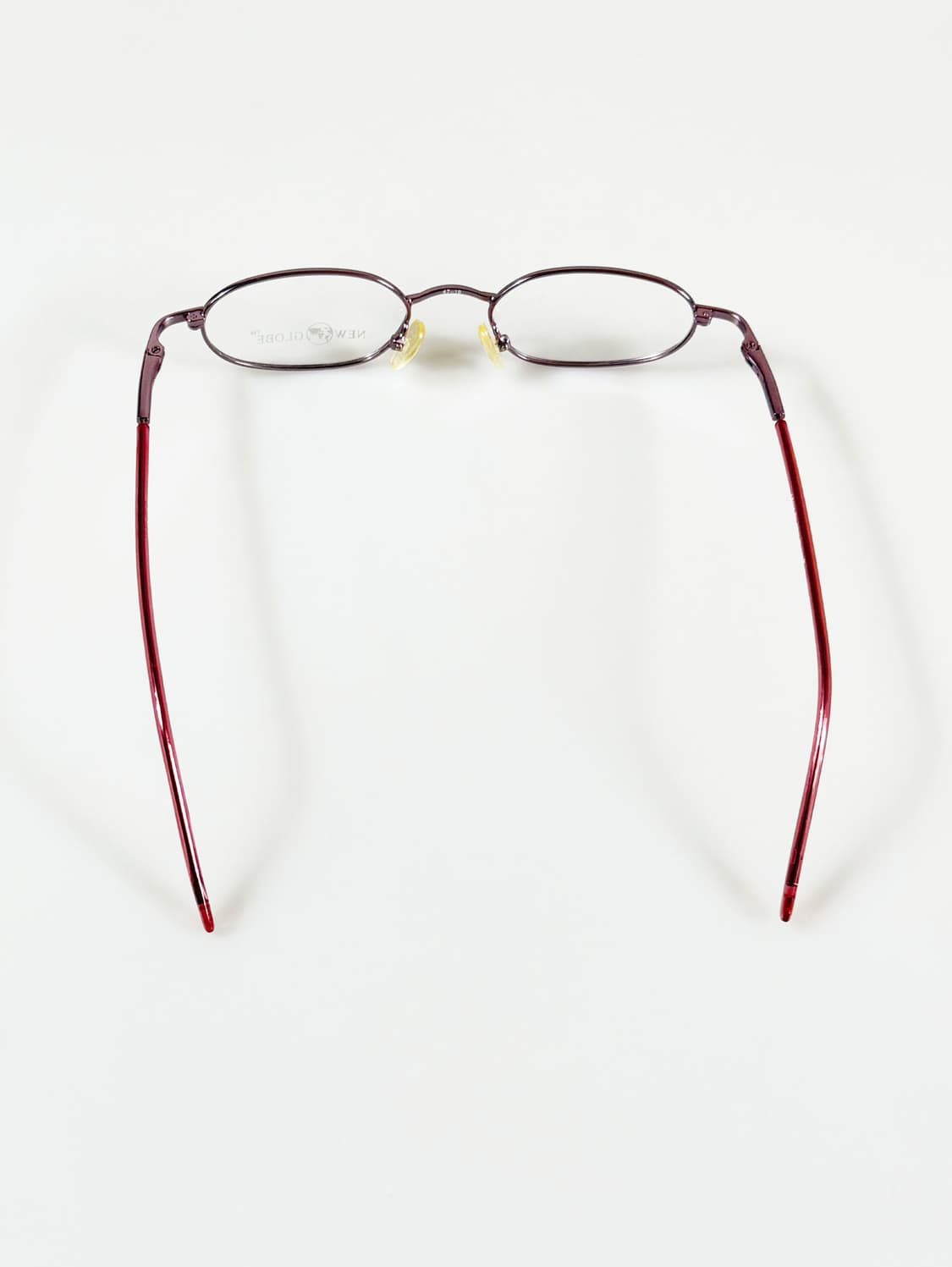 90s NEW GLOBE 라이트퍼플 슬림 오벌 빈티지 안경 상품이미지5