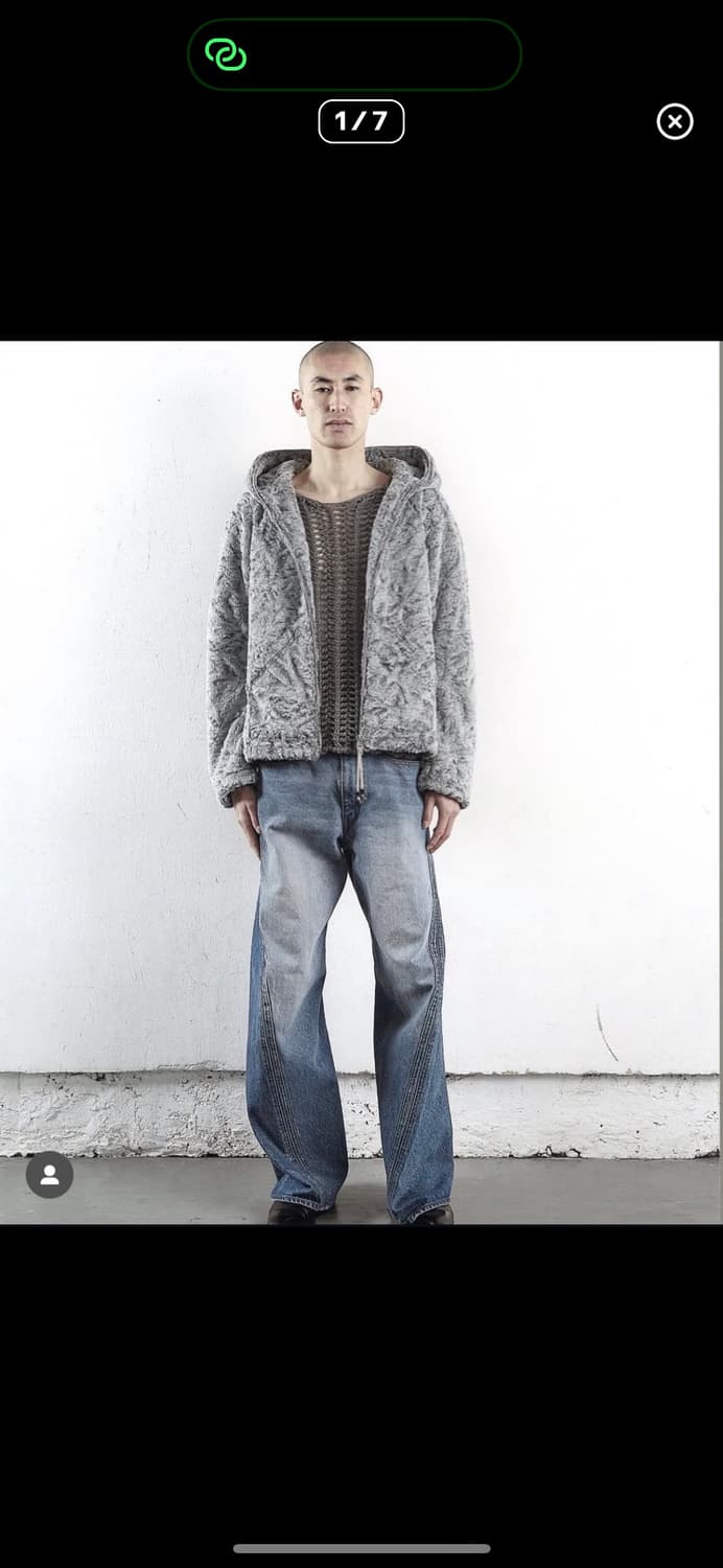 네버포겟 FAUX SHEARLING FULL ZIP UP HOODIE 상품이미지1
