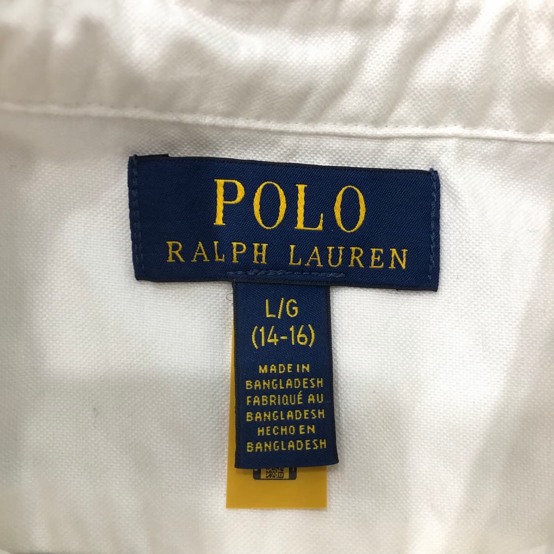 L 폴로 랄프로렌 걸스 화이트 반팔 셔츠 상품이미지5