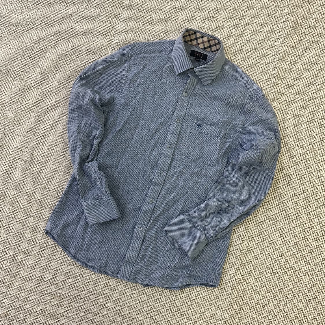 100 닥스 체크 카라 긴팔 셔츠 0408D 상품이미지1