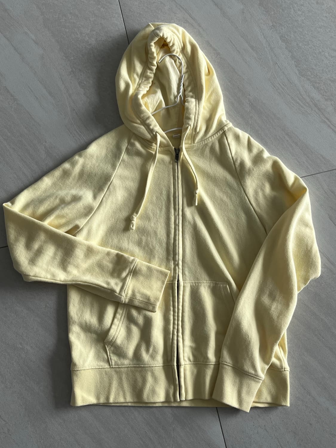 유니클로 후드집업 옐로우 M 상품이미지1