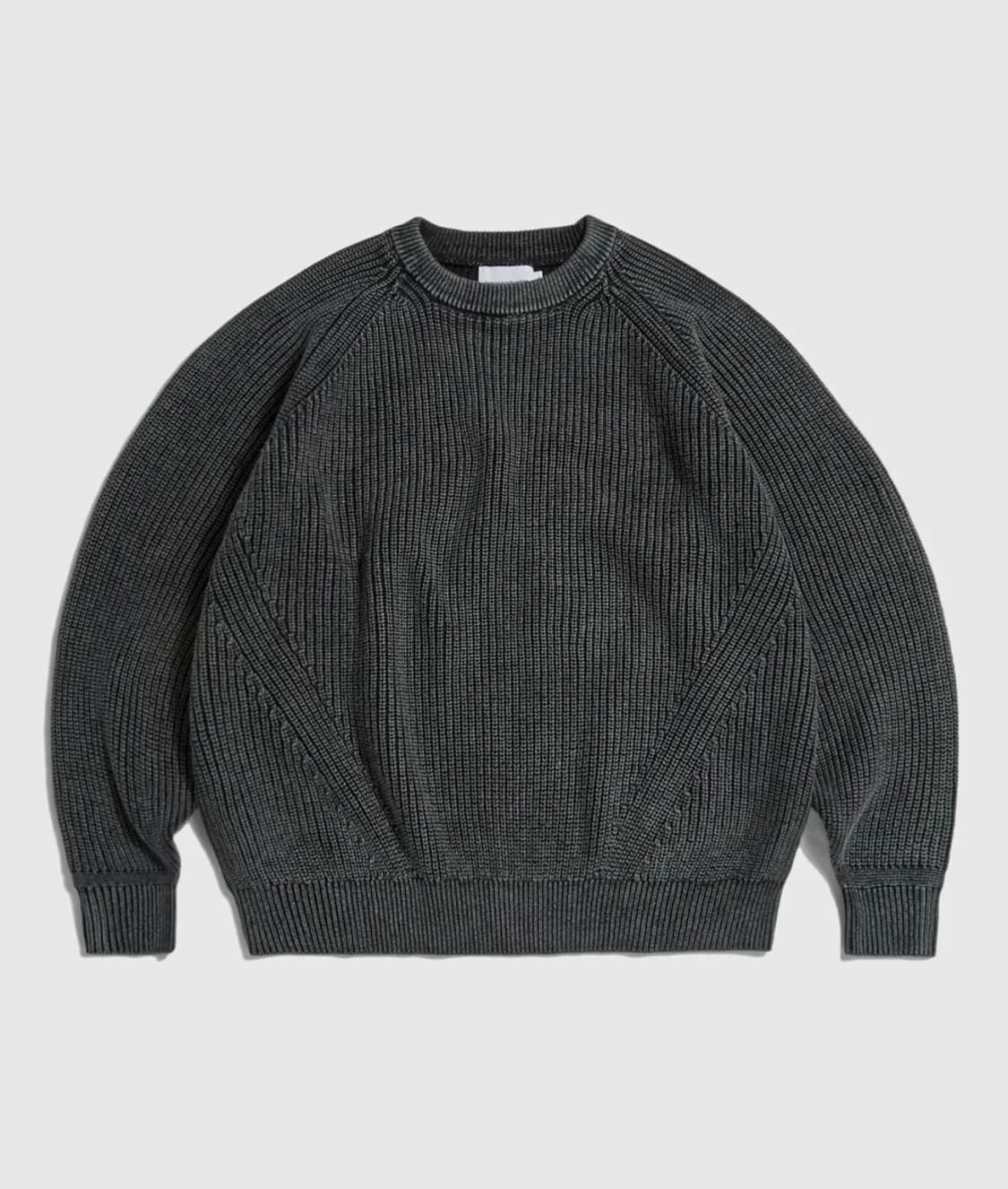 에스피오나지 Pigment Dyed Raglan Knit Sweater 상품이미지1