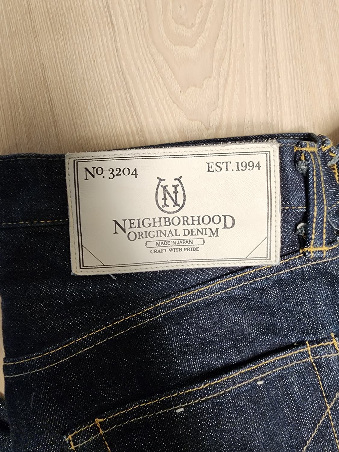 (M/30~32)네이버후드 스트레이트핏 셀비지 데님 상품이미지1