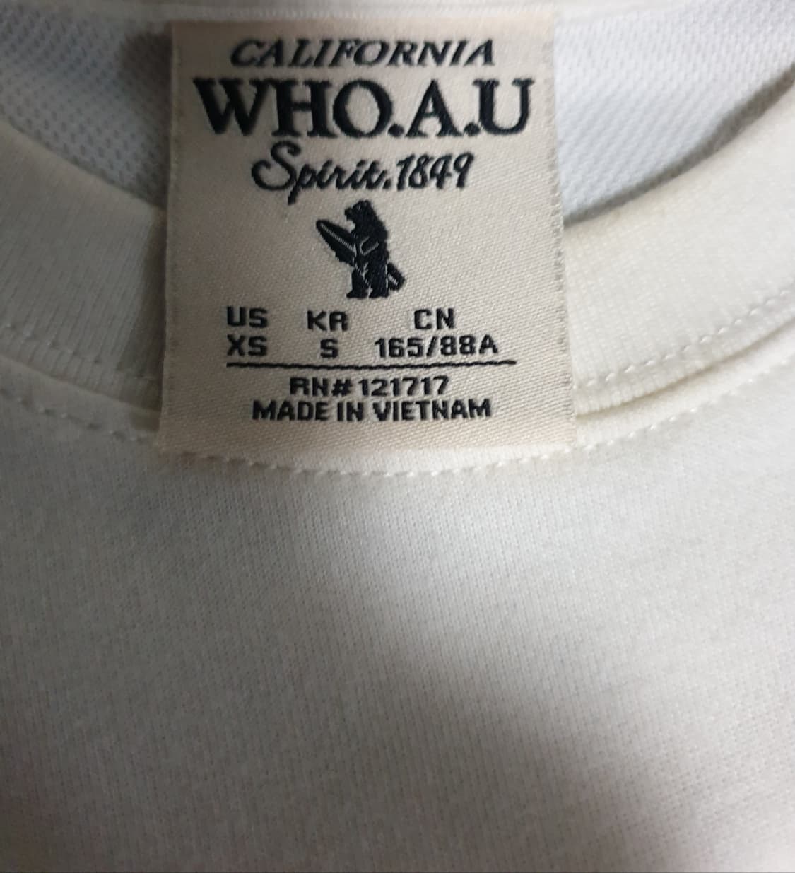 후아유 빅자수 스티브 코튼 반팔티 (S) 상품이미지3