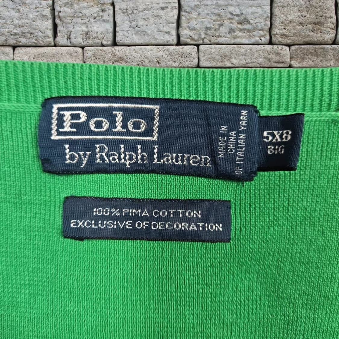 폴로 빅사이즈 브이넥 니트 상품이미지2