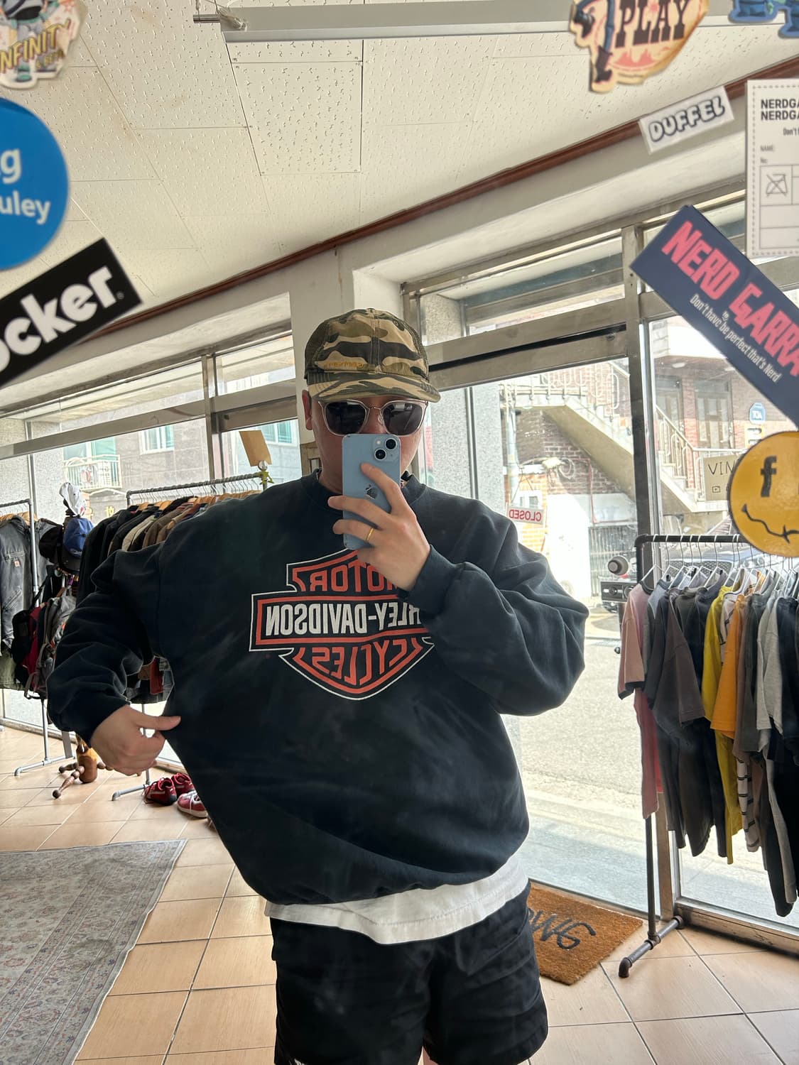 빈티지 할리데이비슨 실드로고 스웻셔츠 상품이미지8