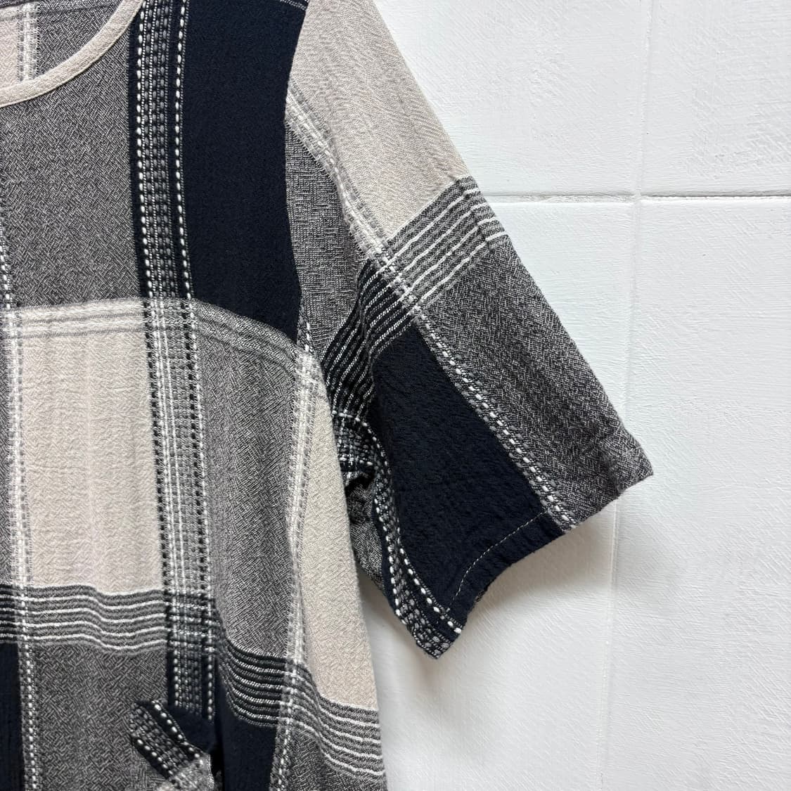 varrowda 코튼 체크 하구미 모리걸 원피스 JPN 상품이미지3