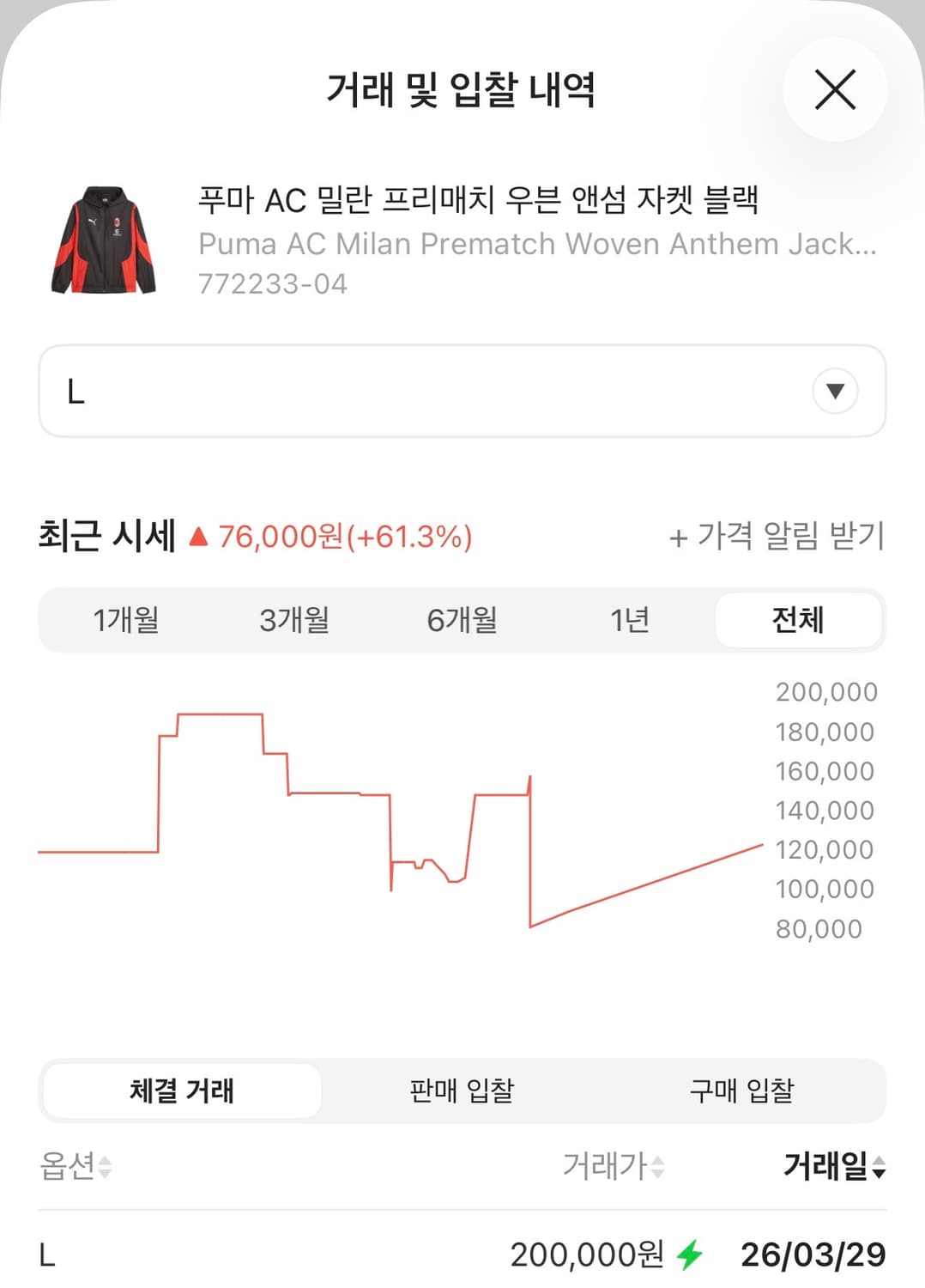 퓨마 ac 밀란 바람막이 상품이미지2