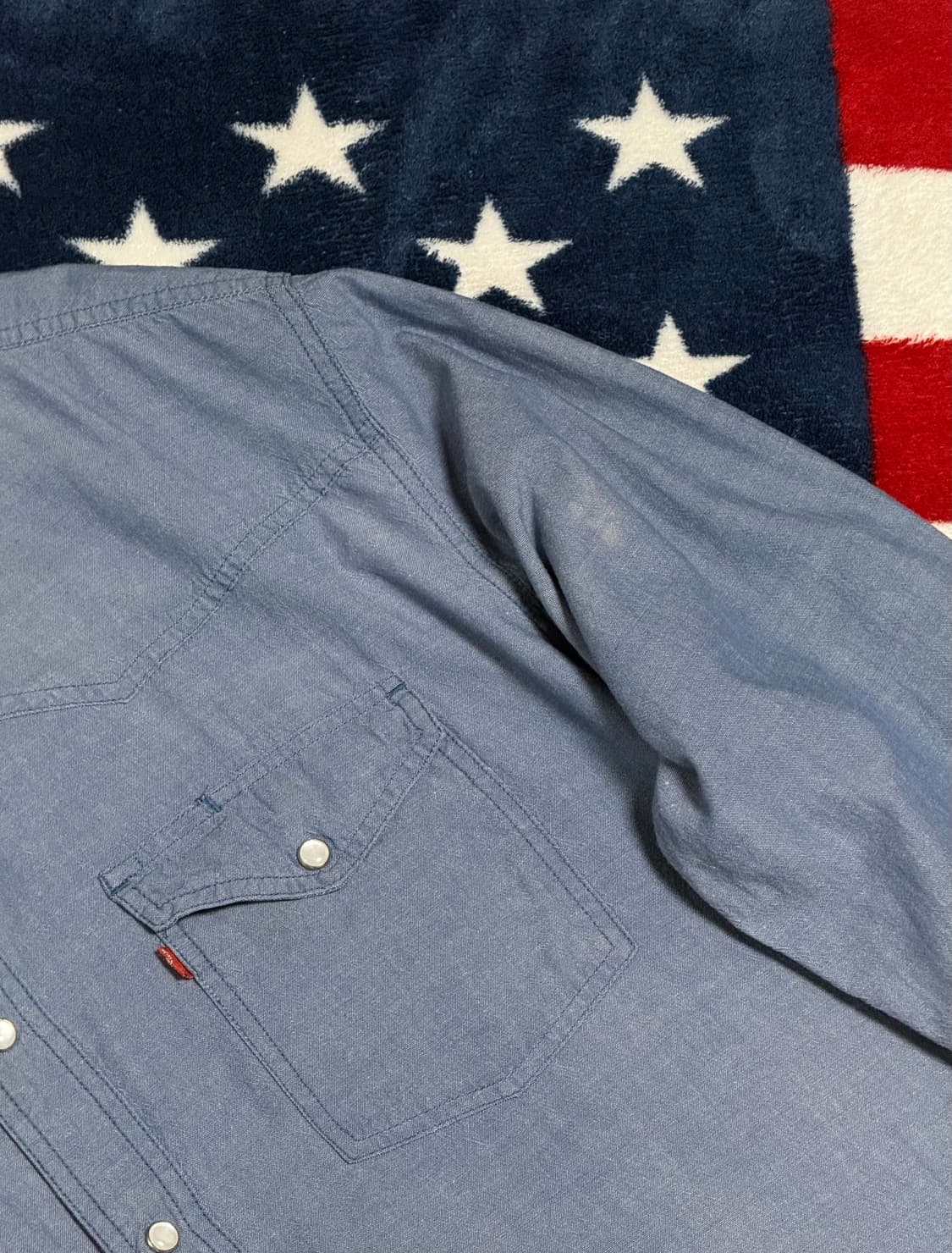 리바이스 샴브레이 웨스턴셔츠 Levi’s Western shirt 빈티지 상품이미지8