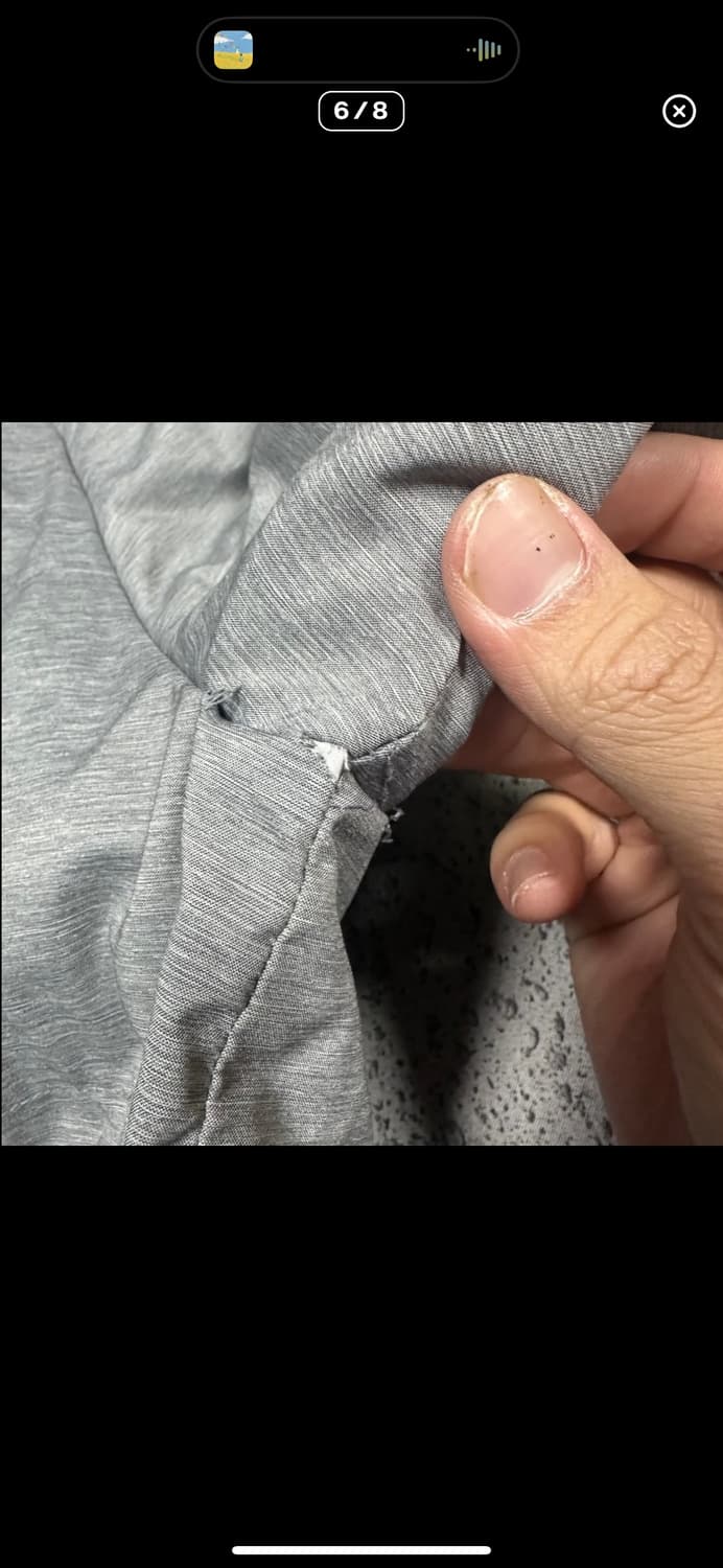  (바배) 리복 빅로고 그레이 롱 패딩 상품이미지6