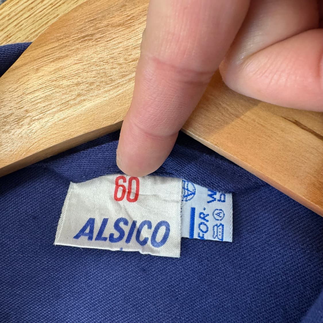 60s Alsico 빈티지 프렌치 워크 자켓 (2XL)  상품이미지6