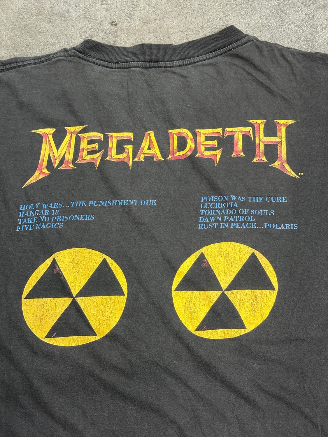 1991‘ Megadeth Rust In Peace 앨범 프로모 티셔츠  상품이미지4