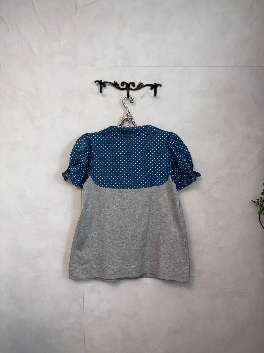 O’2ND denim dot cotton button blouse 상품이미지7