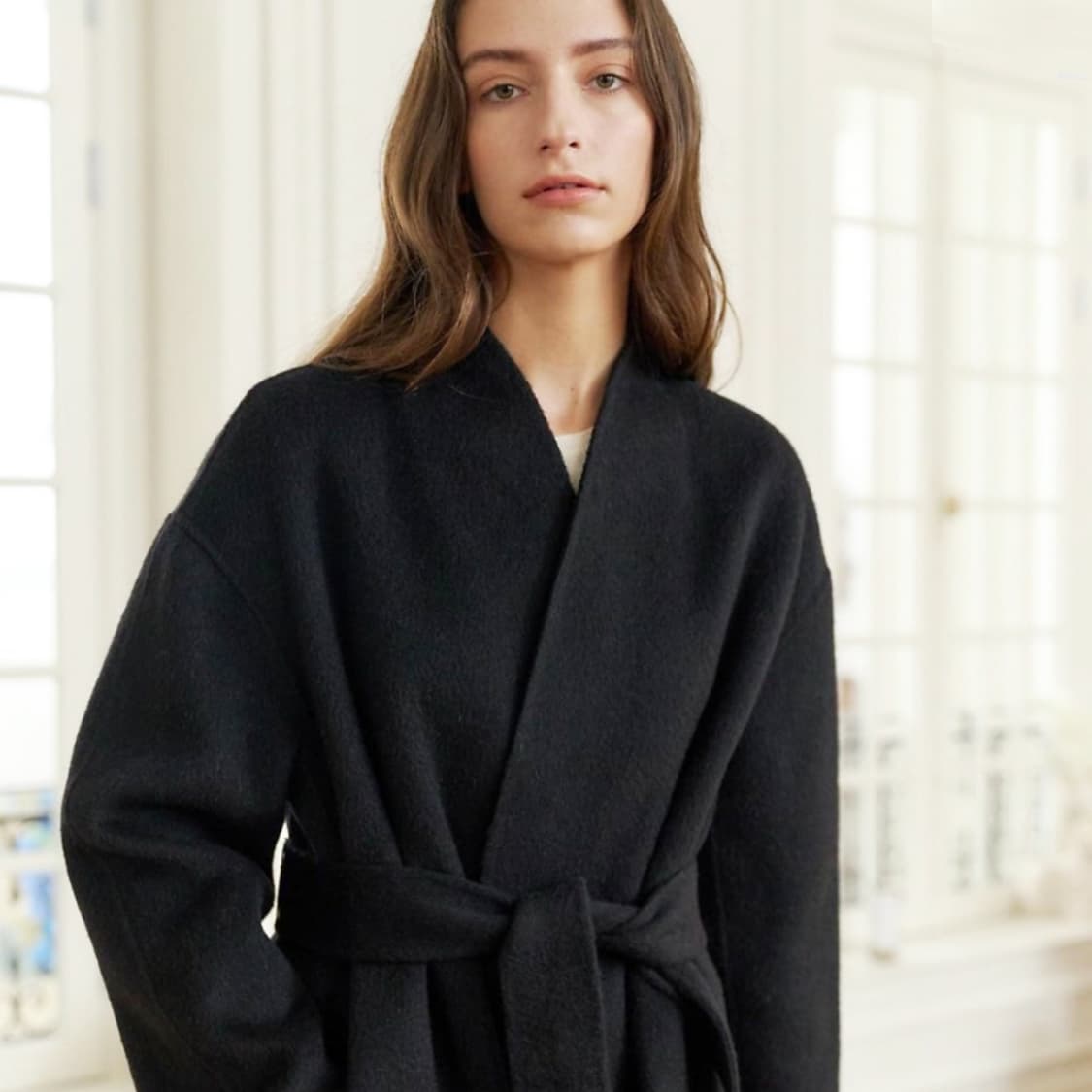 비뮤즈(B.MUSE) 베뉴엣 알파카 울 세르코트 프리사이즈 새상품 상품이미지2