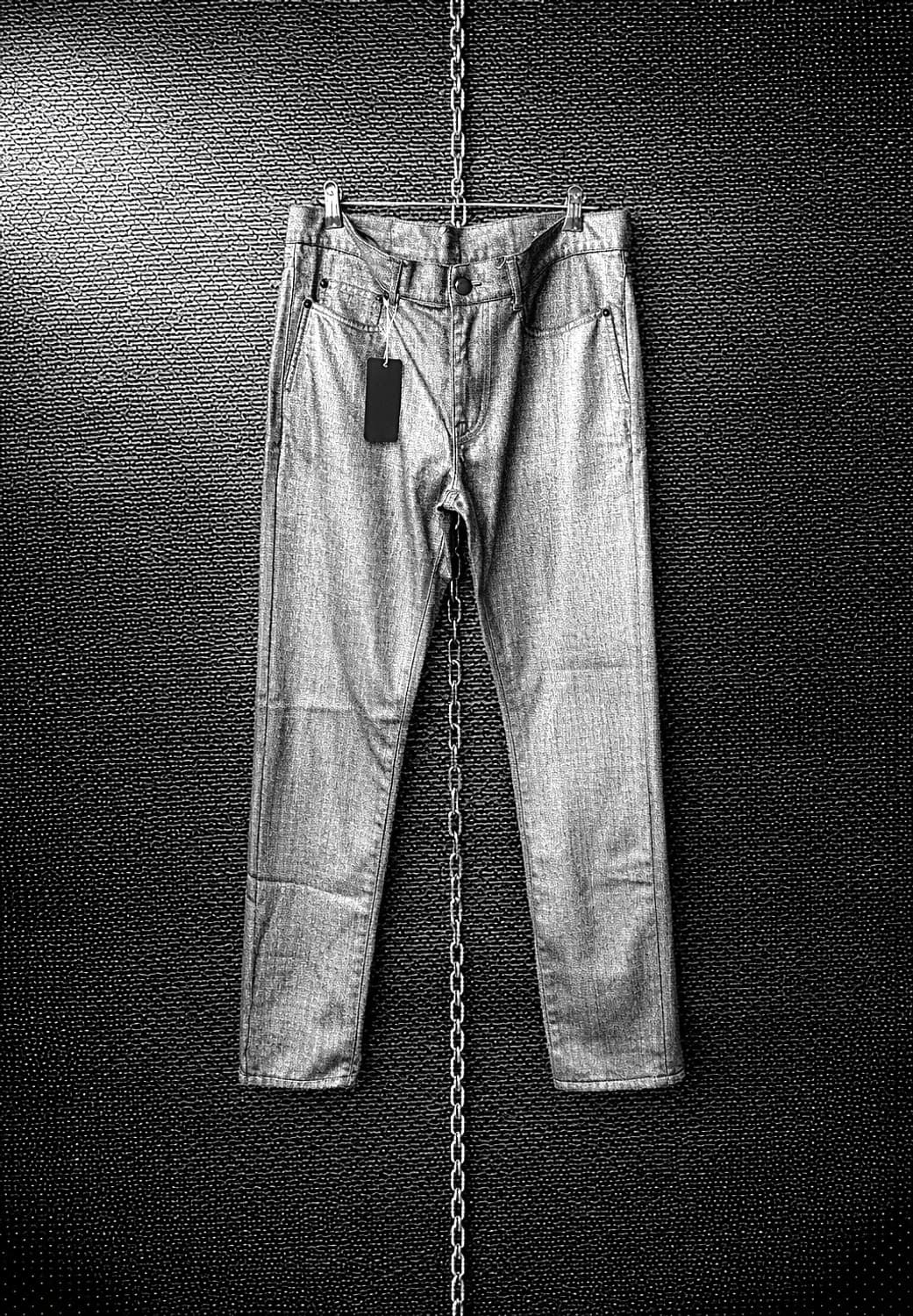 생로랑 18SS 실버 코팅진 상품이미지1