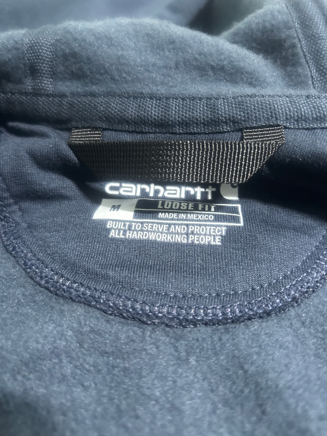 칼하트 후드집업 네이비 M 상품이미지3