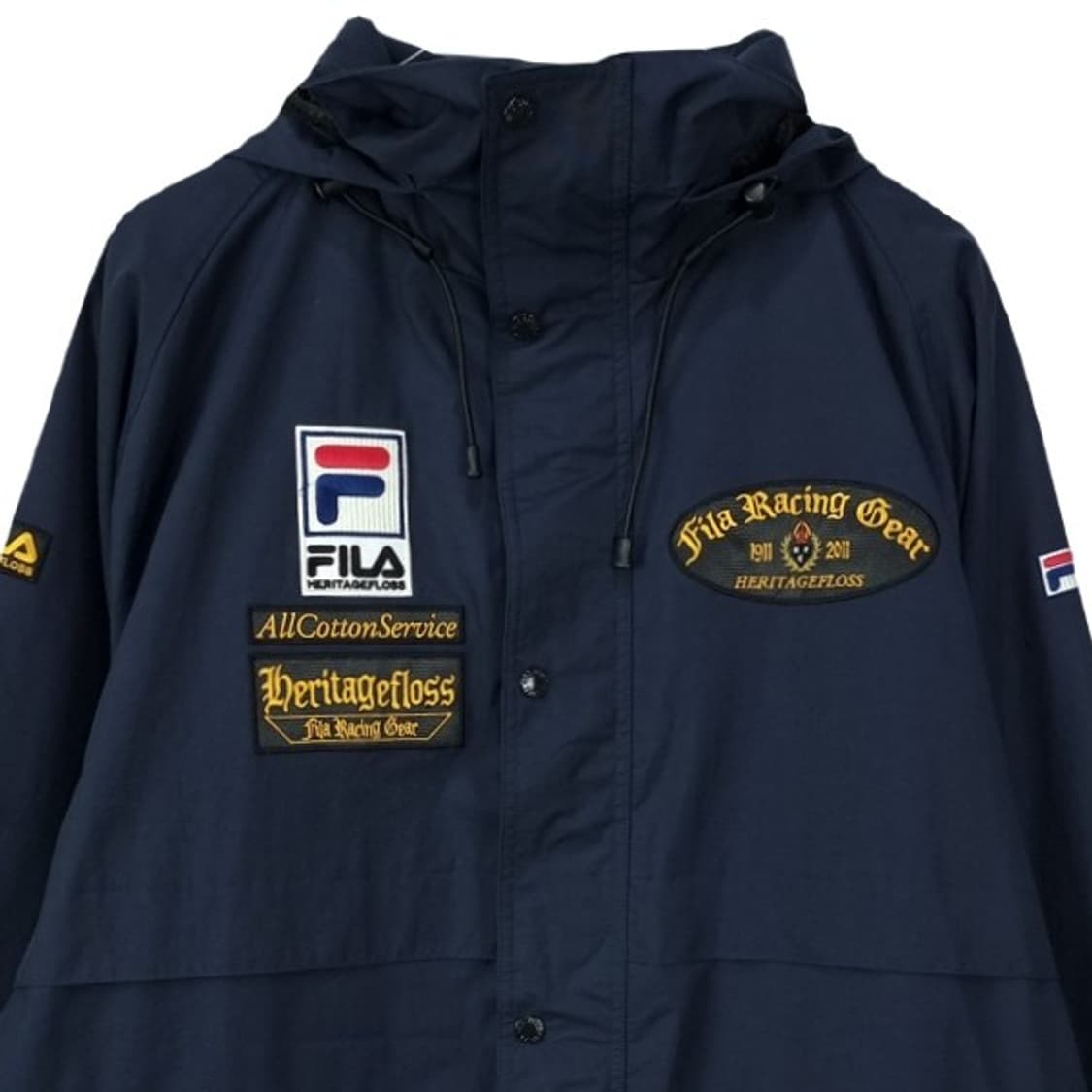 [휠라 X 헤리티지플로스] (새상품) 오버핏 바람막이 자켓 M19702 상품이미지4