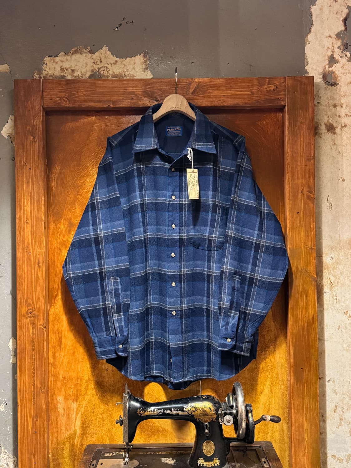 90s 펜들턴 울플란넬 체크셔츠 (XL) 상품이미지1